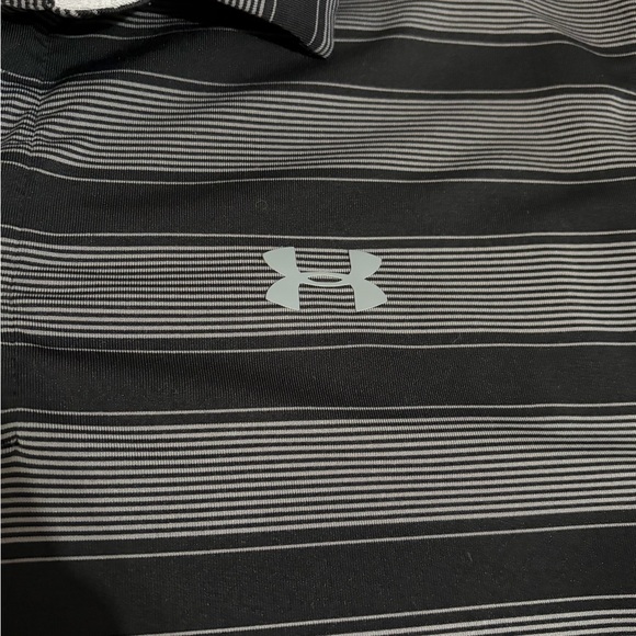 Under Armour Men's Black and Gray Polo Shirt - Picture 2 of 6